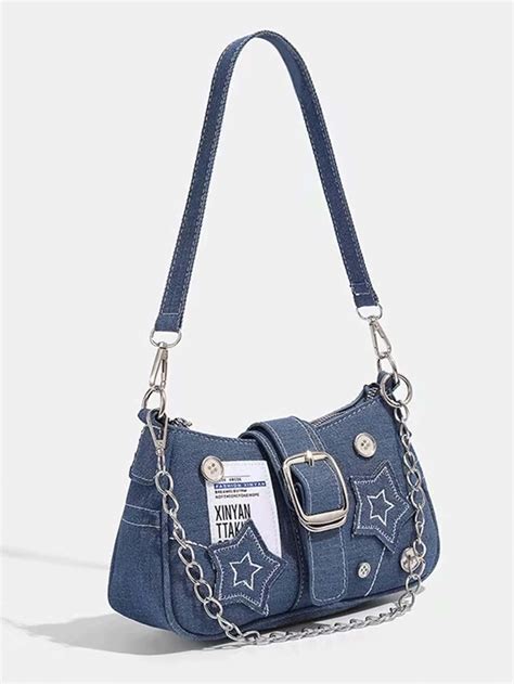 Y K Cross Decor Underarm Bag Hot Girls Chain Shoulder Bag Pink Handbags Purses Shein Usa