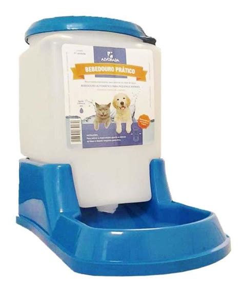 Bebedouro Prático Automático Cães E Gatos Azul Alvorada Mercado Livre