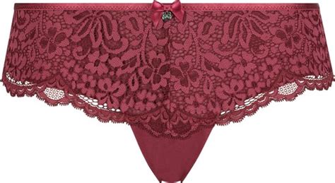 Hunkemöller Dames Lingerie Brazilian Rose Rood maat S bol