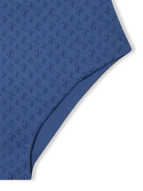 Bikinis Jimmy Choo Logo All Over Triangle Bikini Top Sirab S Lsmokeyblue