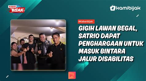 Gigih Lawan Begal Satrio Dapat Penghargaan Untuk Masuk Bintara Jalur