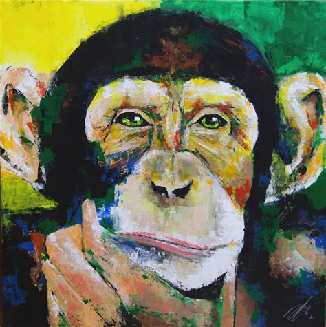 Monkey Painting by Tomoya Nakano | Saatchi Art