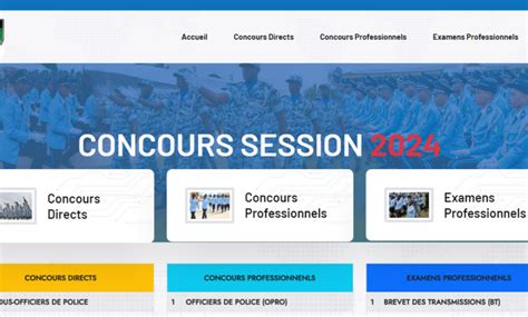 Le concours Police CI 2024 en Côte d Ivoire lancé les inscription sur