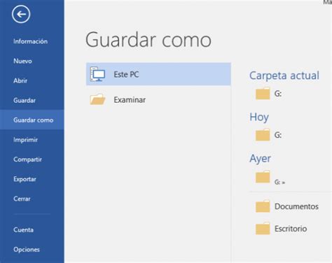 Guardar un Documento en Word 2016 - Cursos Online