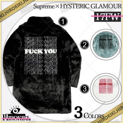 17FW Supreme HYSTERIC GLAMOUR Fuck You Faux Fur Coat コート Supreme コートその他 51234269BUYMA