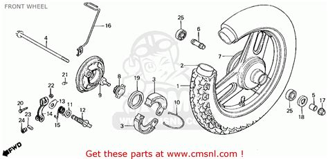 1986 Honda spree parts list