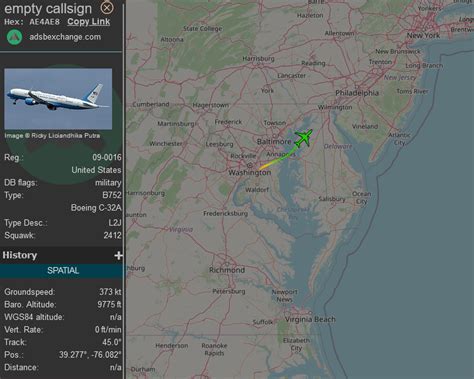 Air Force Two leaving DC : r/flightradar24