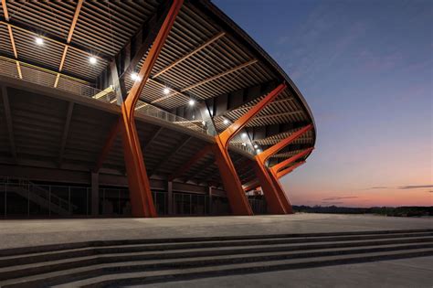 The Athletics Stadium And Aquatics Centre Rise In New Clark City