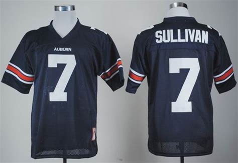 Auburn Tigers Pat Sullivan 7 Navy Blue College Football Throwback Jersey