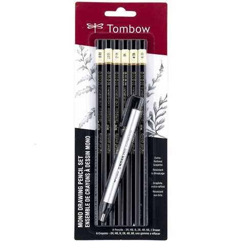 Buy Tombow Mono Drawing Pencil Set, Black, 7 Piece Set Online at ...