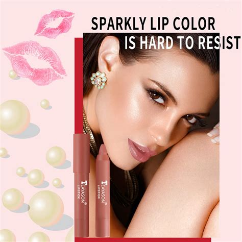 Iguzvaw Juego De Colores De L Piz Labial Mate L Piz Labial Giratorio De Color Nude Para