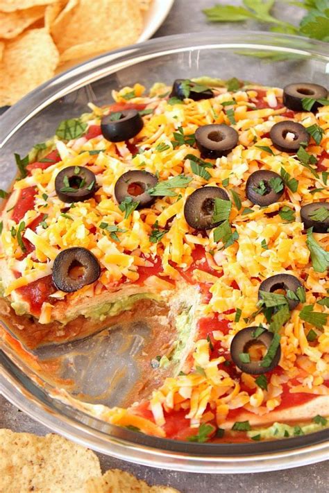 Mexican 5 Layer Dip Crunchy Creamy Sweet