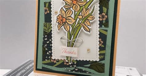 Stampin Up Daffodil Daydream Thank You Card GDP 324