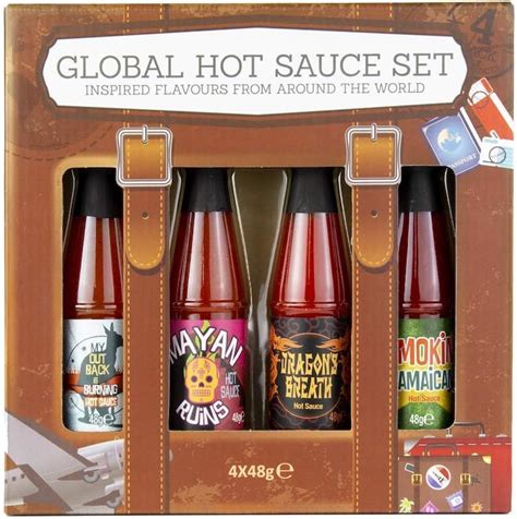 Modern Gourmet Foods World Traveler Hot Sauce Set Of Unique Chilli Sauces Grams Each