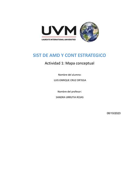 Actividad De La Materia Sist De Amd Y Cont Estrategico Actividad