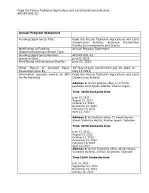 annual program statement feed  future  template pdffiller