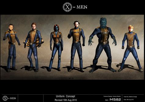 X-MEN: FIRST CLASS Concept Art With Alternate Uniforms | The Fandom's ...