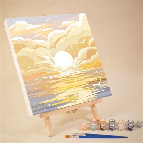 Картина по номерам 20 х 20 см на холсте на подрамнике,Цифровая живопись ...