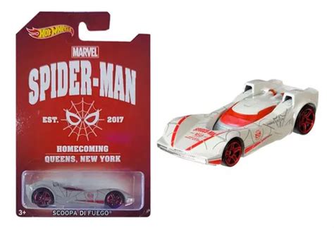 Hot Wheels Scoopa Di Fuego Marvel Spider Man Homecoming Env O Gratis