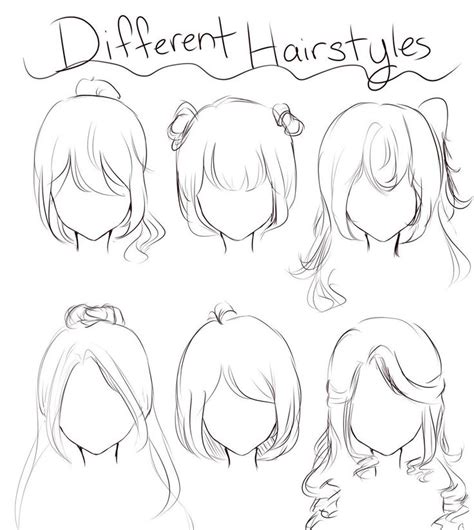 Cara Melukis Rambut Anime Perempuan - Cara Paling Mudah Cara Menggambar