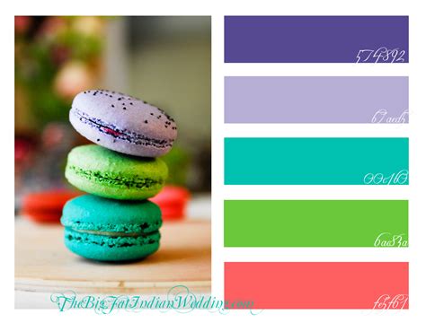 Summer Peacock Wedding Color Palette Monday The Big Fat Indian Wedding