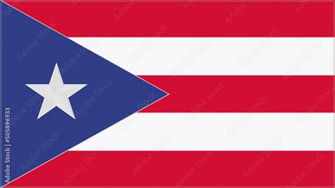 Puerto Rico embroidery flag. Puerto Rican emblem stitched fabric ...