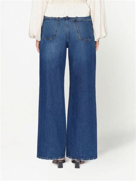 FRAME Le Pixie Wide leg jeans Med Hög Midja Farfetch