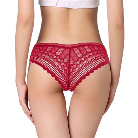 Gubotare Women Panties Lace Girl High Waist G String Brief Pantie Thong Lingerie Knicker Lace