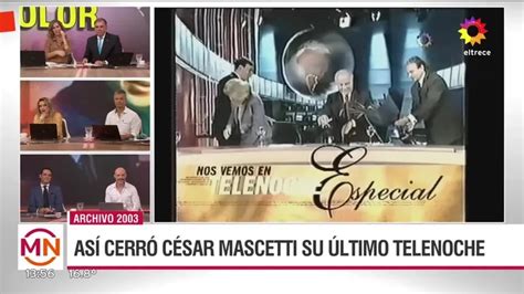 La Emotiva Despedida De C Sar Mascetti En Su Ltimo Telenoche Eltrece