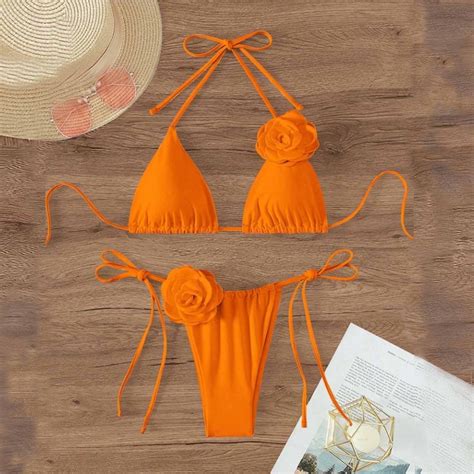 Axxd Women S Bikini Swimsuits Split Bikini Splitter Solid Swimsuit For Women Walmart