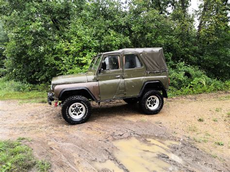 Первый выезд на УАЗе с двигателем 1JZ и мостами TLC80 — УАЗ 469, 2,5 л ...