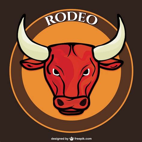 Vector De Rodeo Con Cabeza De Toro Descargar Vectores Gratis