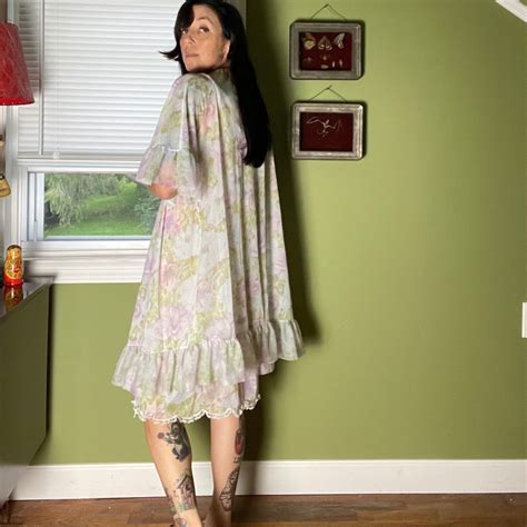 Vintage Vanity Fair Piece Lingerie Set Floral Pastel Etsy