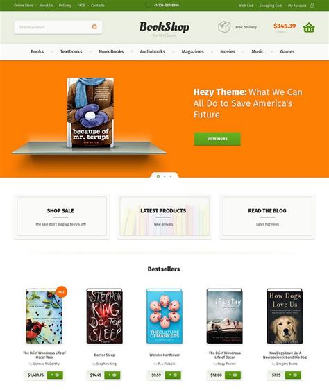 Bookstore Website Template