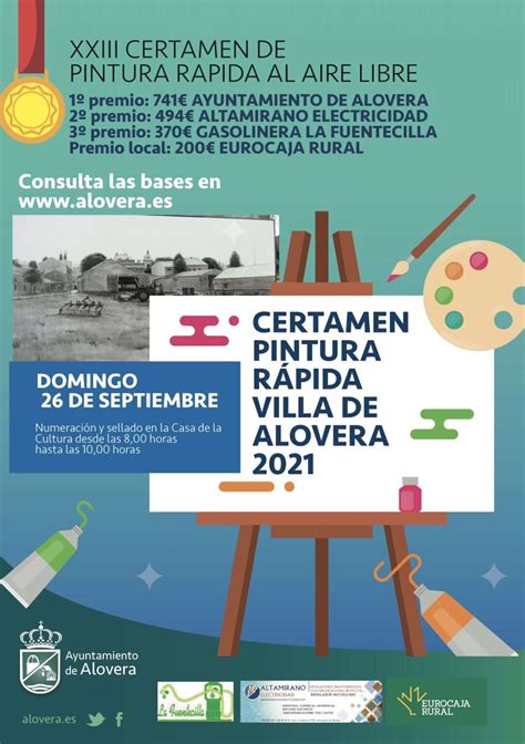 XXIII CERTAMEN DE PINTURA RÁPIDA AL AIRE LIBRE VILLA DE ALOVERA 2021