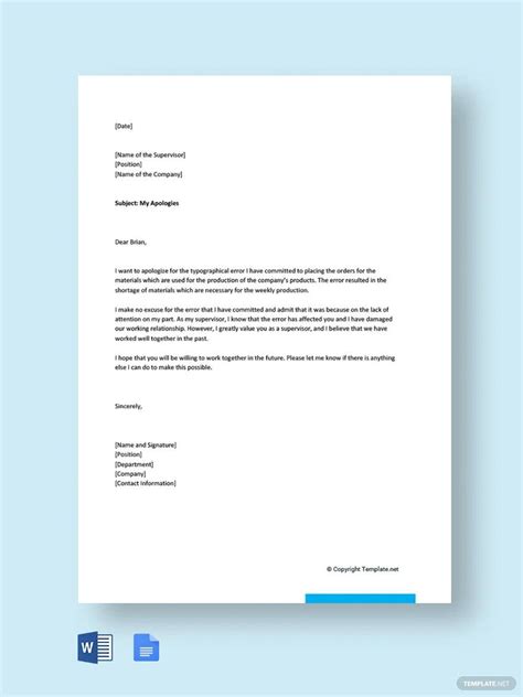 Apology Letter Templates Apology Undertaking Templatelab