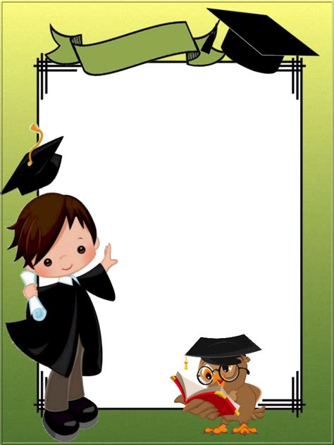 School Png Frame Imagenes De Niños Graduados Marcos Para Diplomas