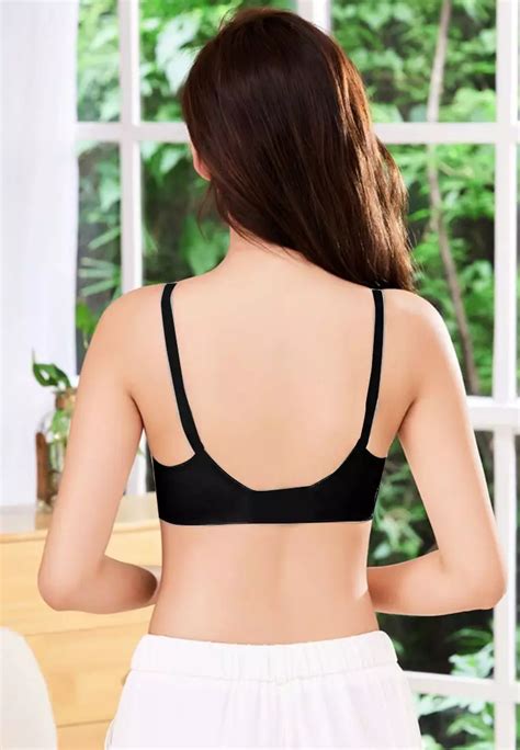 Buy Kiss Tell Pack Premium Olivia Seamless Wireless Paded Push Up Bra In White Nude And