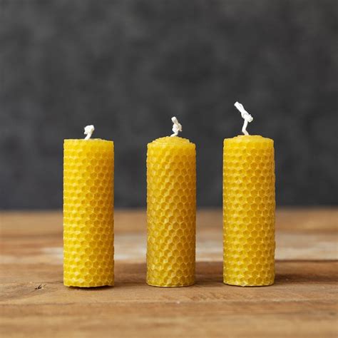 Hand Rolled Beeswax Sheet Candle 3 Sizes Etsy