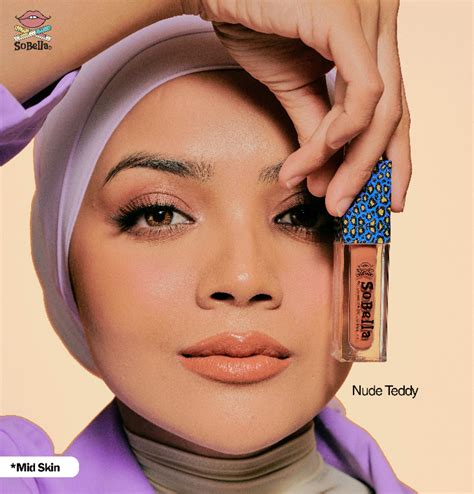 Lipmatte Sobella Hot Edition Sinaran Raya Lip Matte Nude Teddy My Bff Walinong Sari Cik Siti