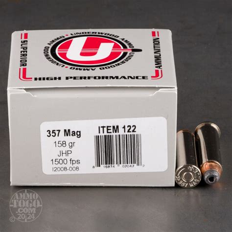 Magnum Ammo Rounds Of Grain Jacketed Hollow Point Jhp By