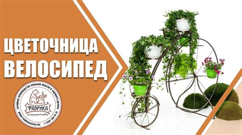 Садовый велосипед для цветов от Фабрики Интерьерной Ковки ️ - YouTube