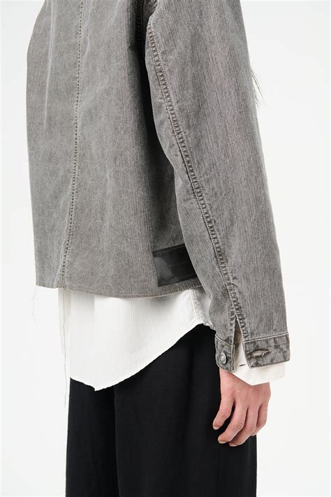 Our Legacy - Cut Rebirth Jacket Olive Pigment Coated Weave