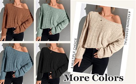 Sweatyrocks Women S Casual Long Sleeve Scoop Neck Rib Knit Crop Top