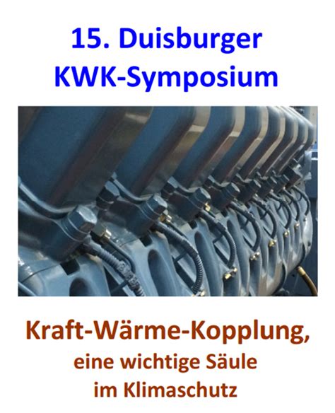 15 Duisburger KWK Symposium Nachhaltiges Wirtschaften