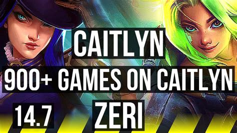 CAITLYN Pyke Vs ZERI Rakan ADC 900 Games 9 2 5 KR Diamond