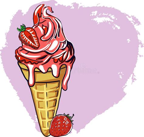 Cartoon Waffle Strawberries Stock Illustrations 280 Cartoon Waffle