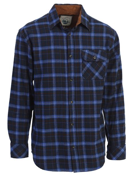 Gioberti Men S Cotton Brushed Flannel Plaid Checkered Shirt With