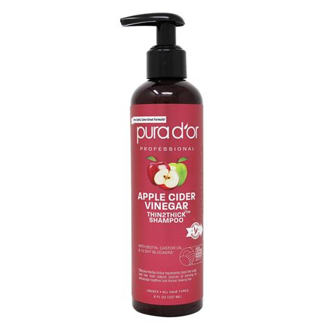 Pura D Or Apple Cider Vinegar Thin 2 Thick Shampoo Shop Shampoo