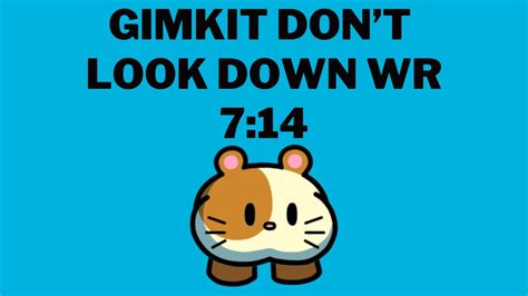 Gimkit Don T Look Down Speedrun WR 7 14 PWR 7 19 YouTube